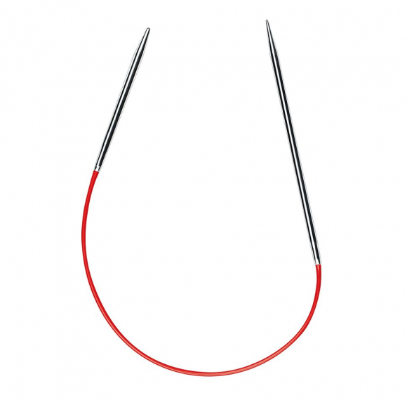 Спицы круговые носочные супергладкие никелированная латунь addiSockenwunder LACE №3.25 25 см