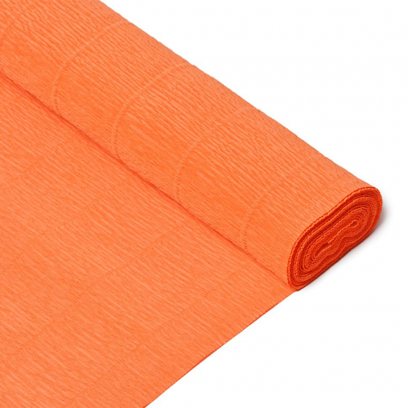 Бумага гофрированная Италия 50см х 2,5м 180г/м? цв.017/Е6 коралловый