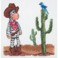 Набор для вышивания KLART арт. 8-253 Дикий запад 17х18 см