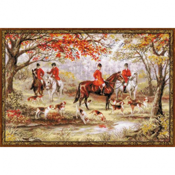 Набор для вышивания РИОЛИС арт.1431 Охота на лис 60х40 см