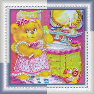 Набор для вышивания бисером АБРИС АРТ арт. AM-031 Чистюля 15х15 см