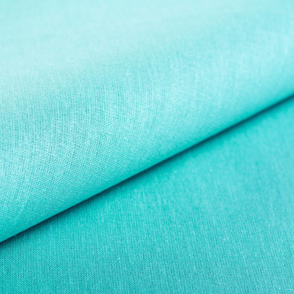 Ткань ранфорс гладкокраш., арт.WH V62, 130г/м?,100% хлопок, шир.240см, цв.т.мята, уп.3м Ткань ранфорс гладкокраш., арт.WH V62, 130г/м?,100% хлопок, шир.240см, цв.т.мята, уп.3м