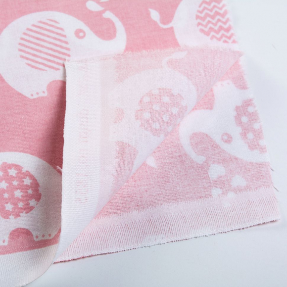 Ткань ранфорс Слоники, арт.WH 1855-v05, 130г/м?,100% хлопок, шир.240см, цв.розовый, уп.3м Ткань ранфорс Слоники, арт.WH 1855-v05, 130г/м?,100% хлопок, шир.240см, цв.розовый, уп.3м