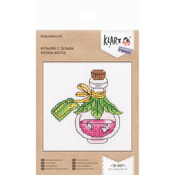 Набор для вышивания KLART арт. 12-027 Бутылёк с зельем 9,5х10 см