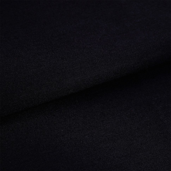Ткань ТиСи поплин стрейч 110 г/м? 65% пэ, 33% хлопок, 2% спандекс шир.150 см арт.TBY.TC.24 цв.черный уп.5м
