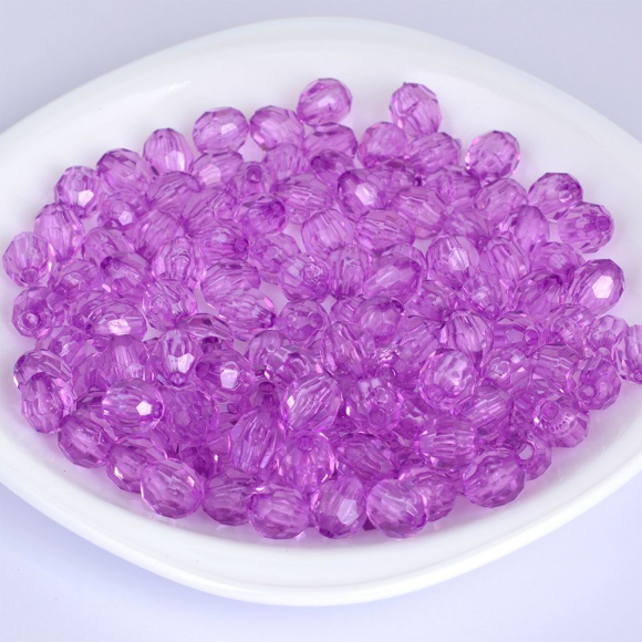 Бусины акриловые MAGIC HOBBY арт.MG.3241-06 цв.06 сиреневый ?10мм уп.50г