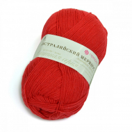 Пряжа для вязания ПЕХ Австралийский меринос (95% мериносовая шерсть, 5% акрил высокообъемный) 5х100г/400м цв.058 коралл