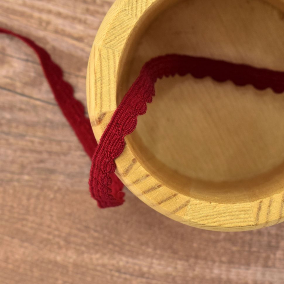 173873_Кант-тесьма, 8 мм, цвет бургунд