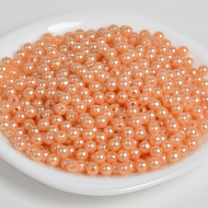 Бусины MAGIC 4 HOBBY круглые перламутр 8мм цв.007 персик уп.500г (2130шт)