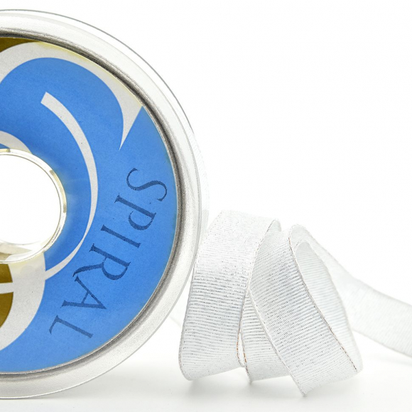 61234_Лента репсовая SAFISA, 15мм, 25м, цвет 102, серебристый 61234_Лента репсовая SAFISA, 15мм, 25м, цвет 102, серебристый