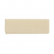 Канва Gamma KT-35 лента Aida №14 100% хлопок 35мм х 25м цв.кремовый, кремовый