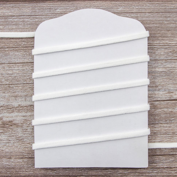 162435_Резинка шляпная SAFISA, 5 мм, цвет 02, белый