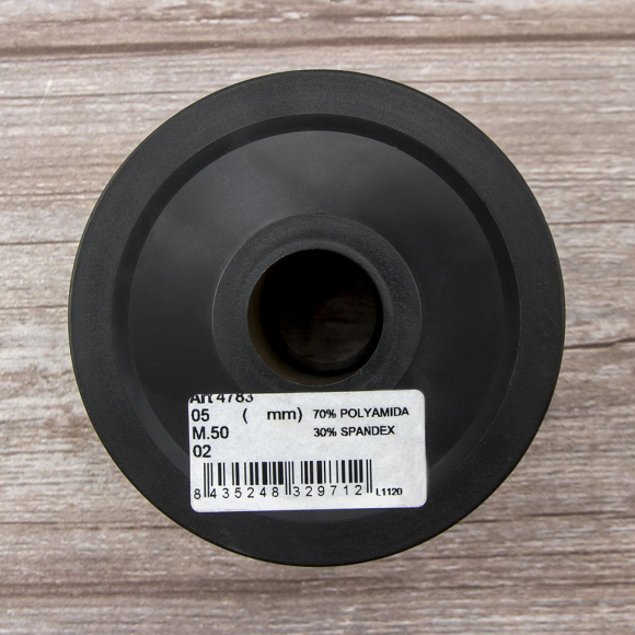 162435_Резинка шляпная SAFISA, 5 мм, цвет 02, белый