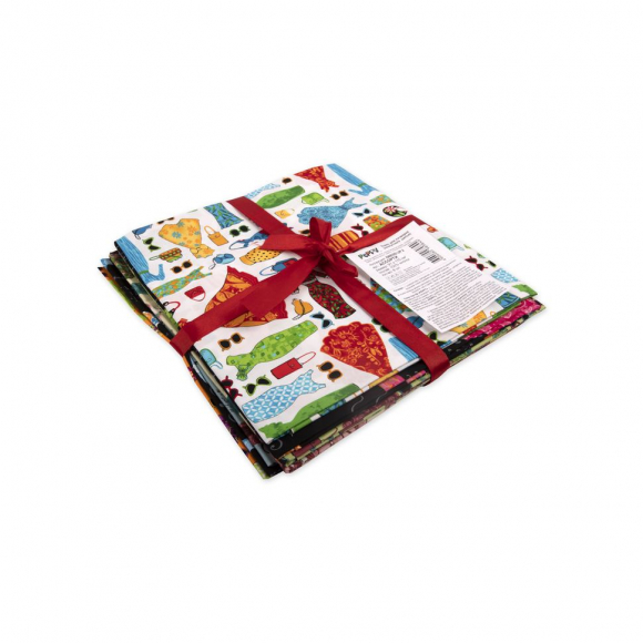 Ткань для пэчворка PEPPY Dress Up 2 122 г/м? 100% хлопок цв.ассорти уп.8 шт 91х110 см