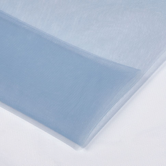 Еврофатин мягкий матовый Hayal Tulle арт.HT.S шир.300см, 100% полиэстер цв.79 уп.50м - пудрово-голубой