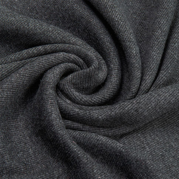 Ткань трикотаж Кашкорсе с лайкрой 300г пенье 60+60см антрацит уп.3м Ткань трикотаж Кашкорсе с лайкрой 300г пенье 60+60см антрацит уп.3м