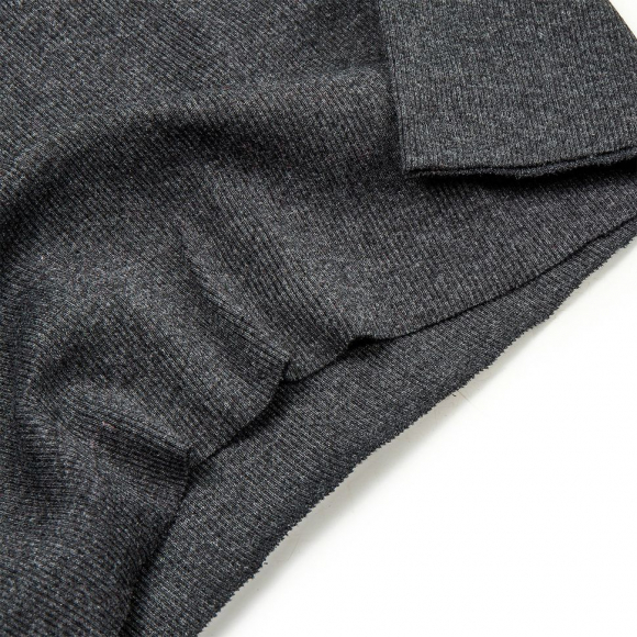 Ткань трикотаж Кашкорсе с лайкрой 300г пенье 60+60см антрацит уп.3м Ткань трикотаж Кашкорсе с лайкрой 300г пенье 60+60см антрацит уп.3м