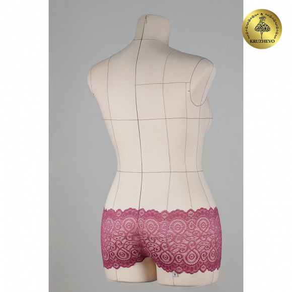 Кружево-стрейч KRUZHEVO арт.TBY.L1351 шир.180мм цв.S256 Розовый рубин уп.25м