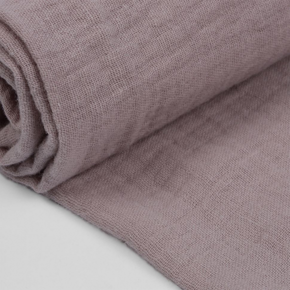 Ткань Муслин 125 г/м? 100% хлопок шир.130 см арт.TBY.Mus.24723.33 цв.33 пудро-розовый уп.1м