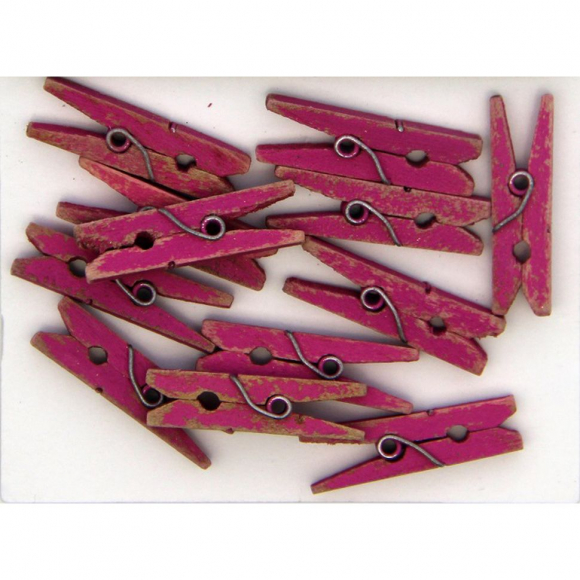 Мини-прищепки декоративные Рукоделие MPD-04 Нежность 12шт