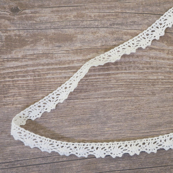 85435_Кружево хлопковое на картонной катушке, цвет белый 85435_Кружево хлопковое на картонной катушке, цвет белый