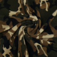 Ткань флис 2-х ст. TBY-0059-К1.27 190 г/м? 100% ПЭ шир.150см  цв.К1 камуфляж уп.10м