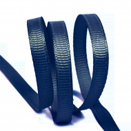 Лента Ideal репсовая в рубчик шир.6мм цв. 374 т.синий уп.27,42м