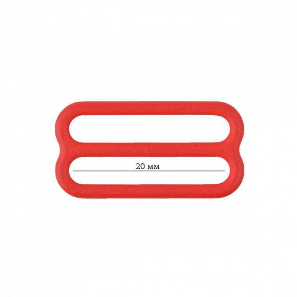 Пряжка регулятор для бюстгальтера металл ARTA.F.2829 20мм цв.100 красный, уп.50шт