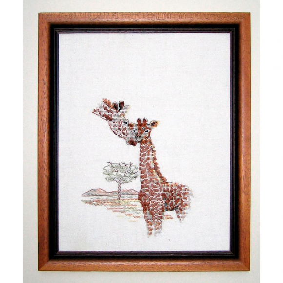Набор для вышивания OEHLENSCHLAGER арт.50529 Жирафы 27х33 см Набор для вышивания OEHLENSCHLAGER арт.50529 Жирафы 27х33 см
