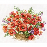 Набор для вышивания АЛИСА арт.2-28 Корзина маков 40х30 см