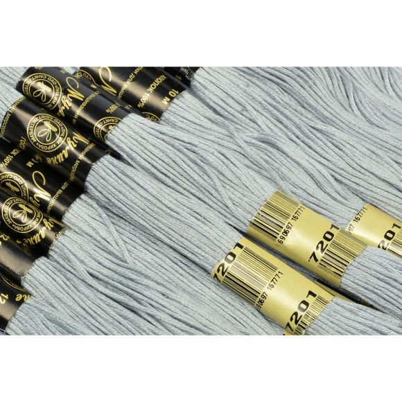 Нитки мулине цв.7201 серый 12х10м С-Пб Нитки мулине цв.7201 серый 12х10м С-Пб