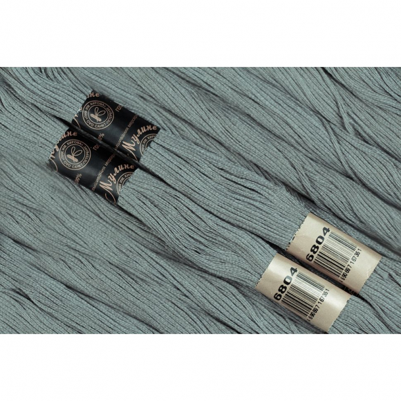 Нитки мулине цв.6804 серый 12х10м С-Пб