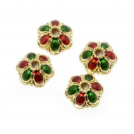 Бусины с эмалью (чашечки для бусин) Tesoro арт.TS.8373.1 Бусины с эмалью (чашечки для бусин) Tesoro арт.TS.8373.1