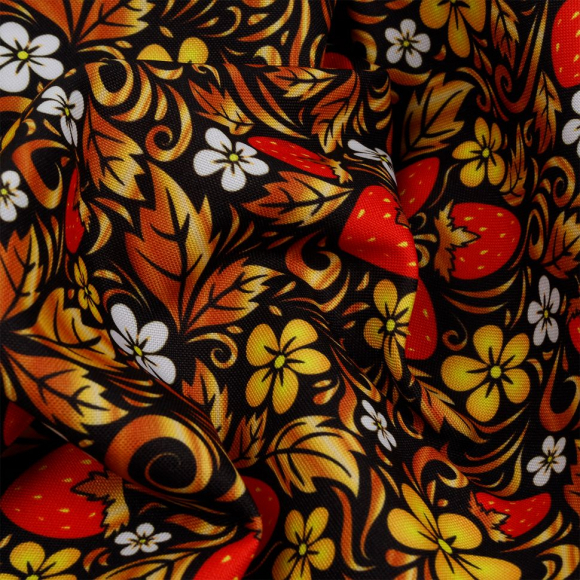 Ткань Габардин 140 г/м? 100% полиэстер шир.155 см арт.T.4000.04 цв.черный уп.1м