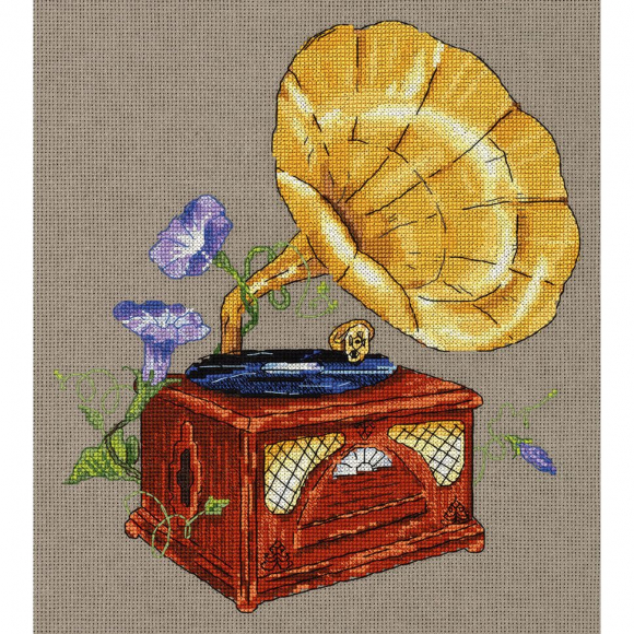 Набор для вышивания PANNA арт. RE-7162 Мелодия сада. Граммофон 24х27 см Набор для вышивания PANNA арт. RE-7162 Мелодия сада. Граммофон 24х27 см
