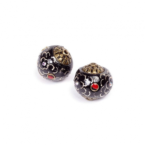 Бусины этника TESORO арт. TS-A2730 цв.2 черный 20 мм, in ?2 мм Бусины этника TESORO арт. TS-A2730 цв.2 черный 20 мм, in ?2 мм