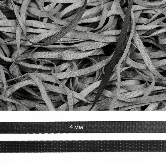 Резинка латексная рифленая 04мм, толщ.0,7мм арт.TBY-48420 цв. черная уп.5кг