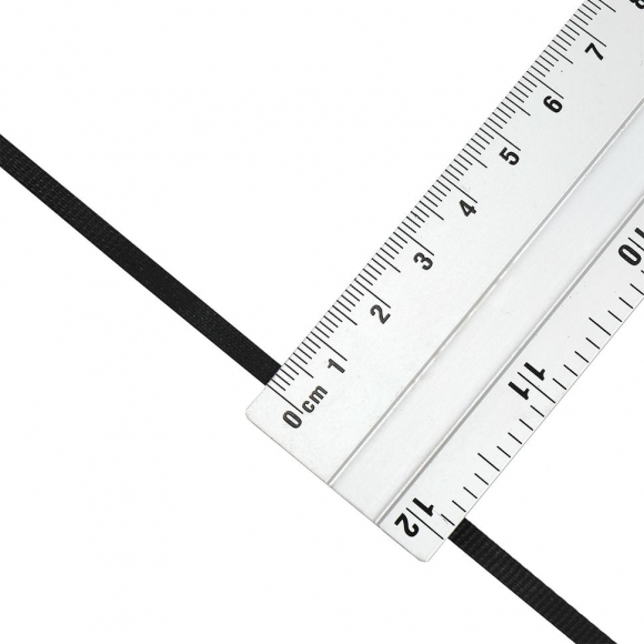 Резинка латексная рифленая 04мм, толщ.0,7мм арт.TBY-48420 цв. черная уп.5кг