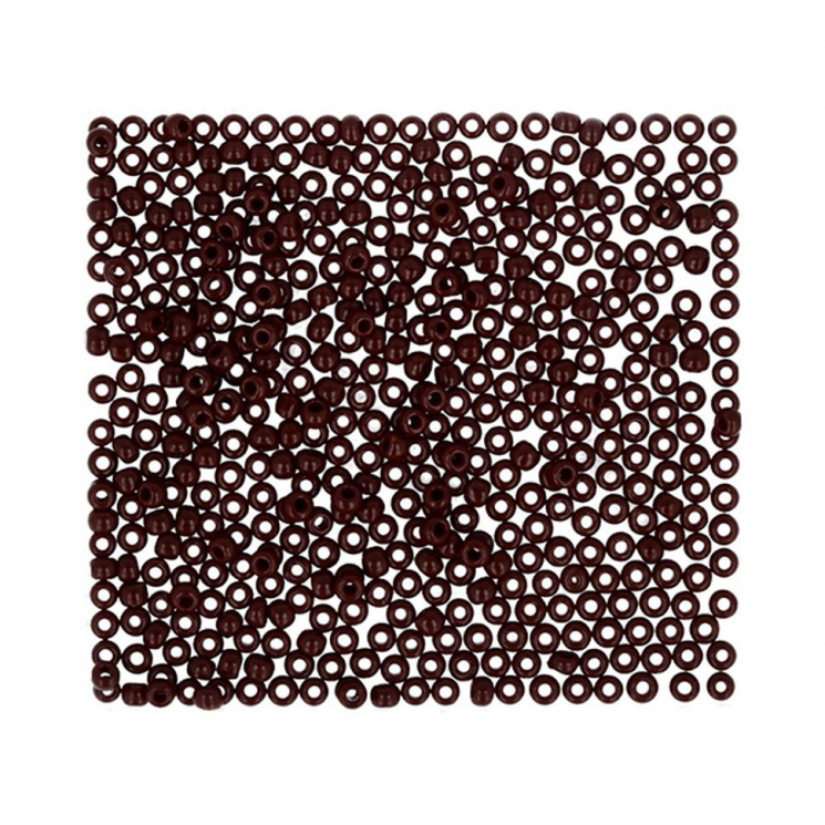 Бисер Япония "TOHO" 11/0  круглый 2  2.2 мм 5 х 5 г №0046 т.т.коричневый