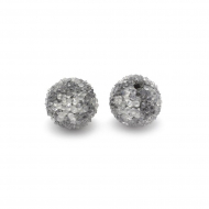 Бусины Этника TESORO арт. TS.B163 цв.4 серый 15 мм in ?1 мм