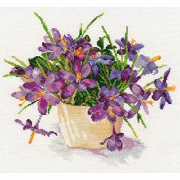 Набор для вышивания АЛИСА арт.2-26 Крокусы 29х26 см Набор для вышивания АЛИСА арт.2-26 Крокусы 29х26 см