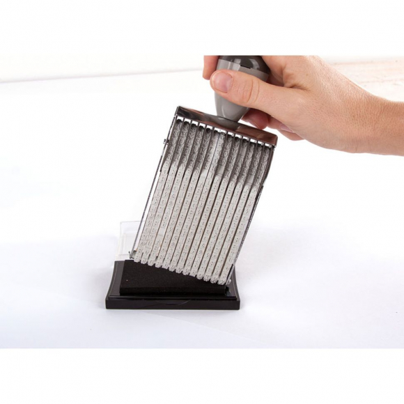 127707_Штамп самонаборный для печати латинских букв и символов