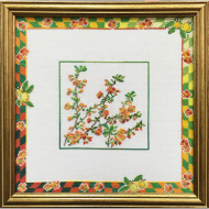 90430_Вышитая картина "Желтые веточки"