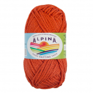 Пряжа ALPINA GARRY (100% мерсеризованный хлопок) 10х50г/50 м цв.06 яшма (красно-коричневый)