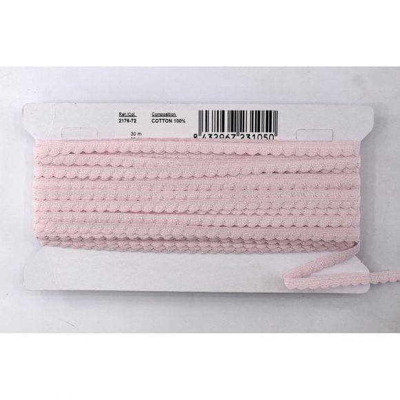 173870_Кант-тесьма, 8 мм, цвет розовый