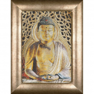103693_Набор для вышивания "Будда", канва аида 18 ct