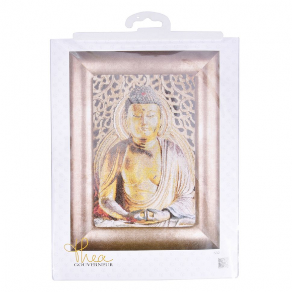 103693_Набор для вышивания "Будда", канва аида 18 ct