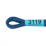 Нитки для вышивания Gamma мулине (3071-3172) 100% хлопок 24 x 8 м цв.3119 синий