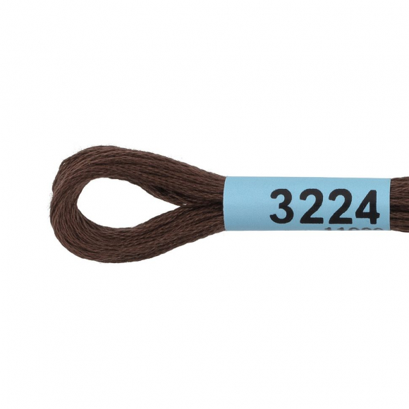 Нитки для вышивания Gamma мулине (3173-6115) 100% хлопок 24 x 8 м цв.3224 коричневый Нитки для вышивания Gamma мулине (3173-6115) 100% хлопок 24 x 8 м цв.3224 коричневый