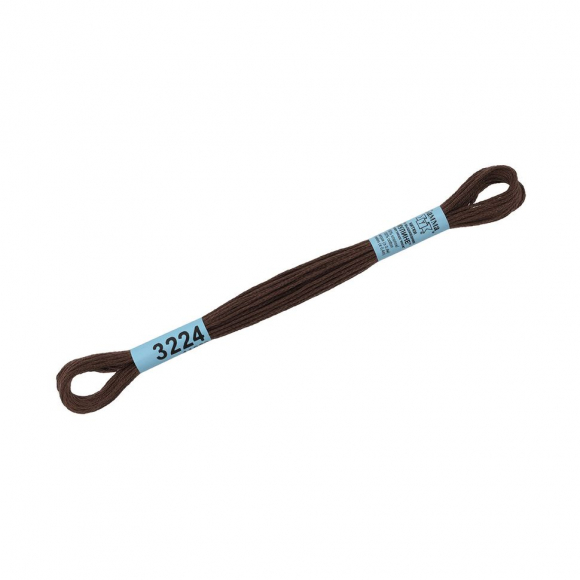 Нитки для вышивания Gamma мулине (3173-6115) 100% хлопок 24 x 8 м цв.3224 коричневый Нитки для вышивания Gamma мулине (3173-6115) 100% хлопок 24 x 8 м цв.3224 коричневый